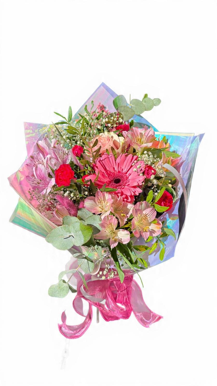 Ramo Primaveral en Tonos Rosados